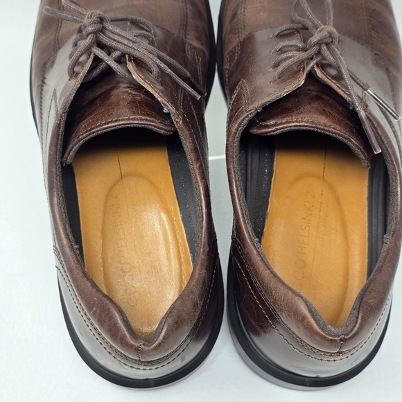 Ecco Helsinki 2 Mens Sz 9-9.5 43 Derby Shoes Brown Leather Low Top Lace Up Dress main image 7